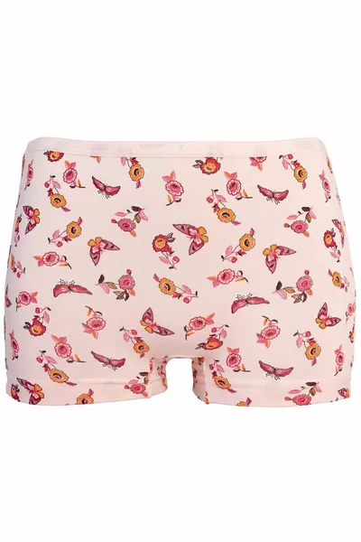 6 Pack Patterned Girls' Boxer Shorts