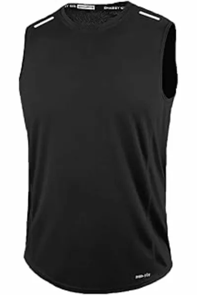 Men's Moisture-Wicking Quick-Dry Tank Technical Performance Sleeveless T-Shirt Gym 