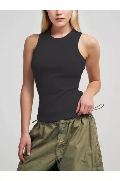 NOVELLE Trägerhemd mit Rippkragen