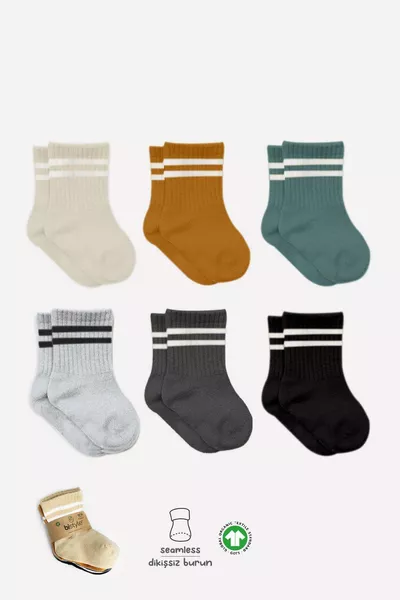 جوارب طويلة أساسية عضوية للأطفال والبنات والأولاد من بيستيل