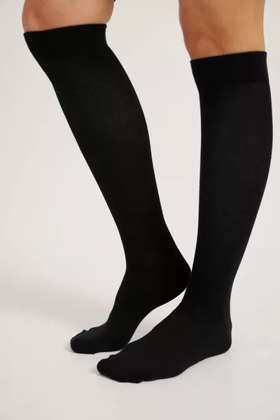 Black Knee-High Compression Socks