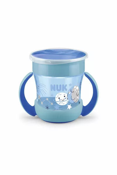 كوب التدريب الصغير السحري الأزرق الذي يضيء في الظلام  مل