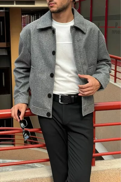 Рубашечный воротник, оверсайз, Old Money Culture, на пуговицах, кашемировый пиджак 