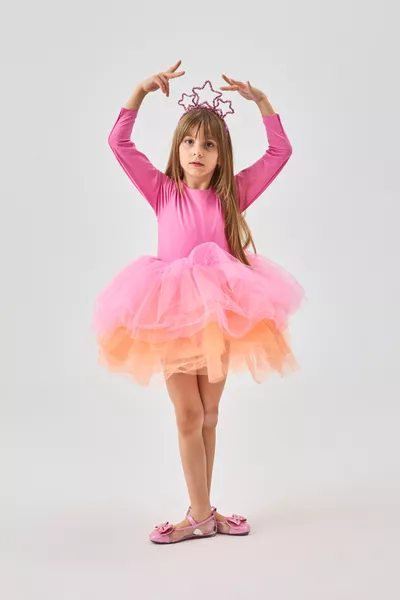 Meisjesballetjurk met roze tutu - Miranda