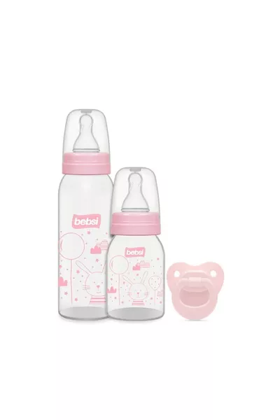 مجموعة ثلاثية من PP - وردي