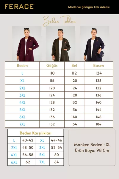 Женский вязаный кардиган большого размера, черный, сталь от Ottoman