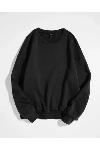 Crew Neck Sweatshirt Plain Without Print (Soft) Loose Fit