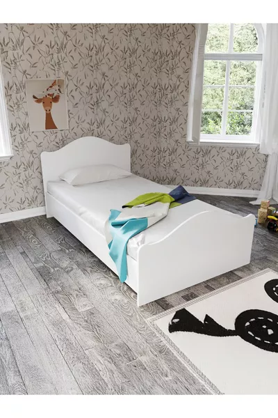 Zebra Karyola cm Tek Kişilik Beyaz % Mdf (4 BÖLGE DESTEKLİ)