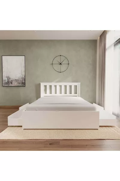 Stark Beyaz 4 Çekmece Kolay Kurulum