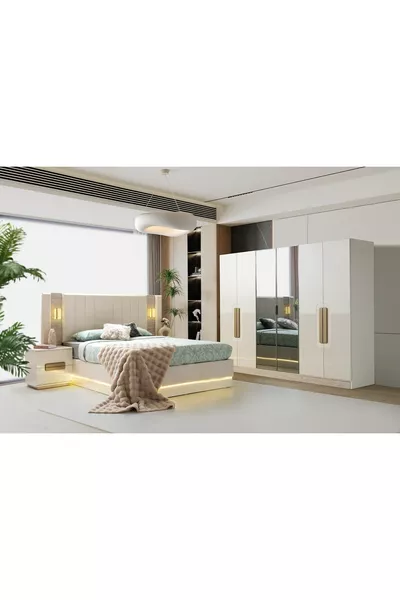 طقم غرفة نوم زيـن مصنوع من MDF