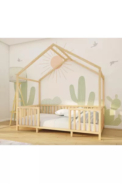 سرير أطفال وتصميم سرير أطفال من الخشب الطبيعي