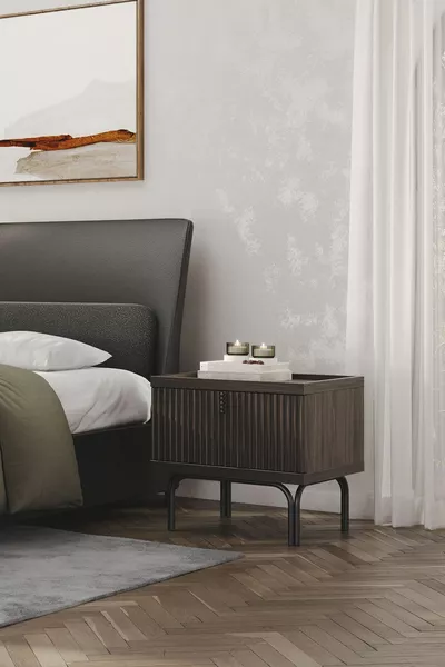 Комплект за спалня Остин - Тъмен дъб