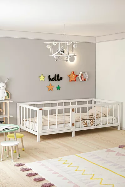 MALEYA DOĞAL AHŞAP BEBEK ÇOCUK YATAĞI