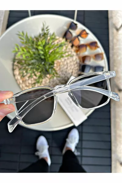 نظارات شمسية للنساء والرجال زجاج معتمد شفاف رمادي لورين