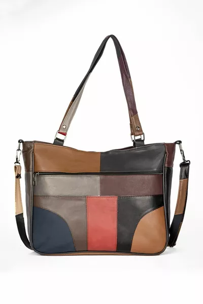 Hakiki Deri Kol Omuz Askılı Çapraz Postacı Çok Gözlü Çanta ** En*boy*derinlik