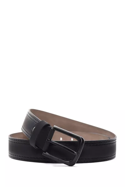 Men's Black Leather Belt 