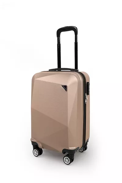 Elmas Model Gold Renk Kabin Boy Valiz Bavul