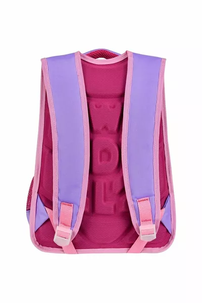 Sac à dos et sac à déjeuner pour l'école primaire Waddell avec motif de chat mignon violet sous licence