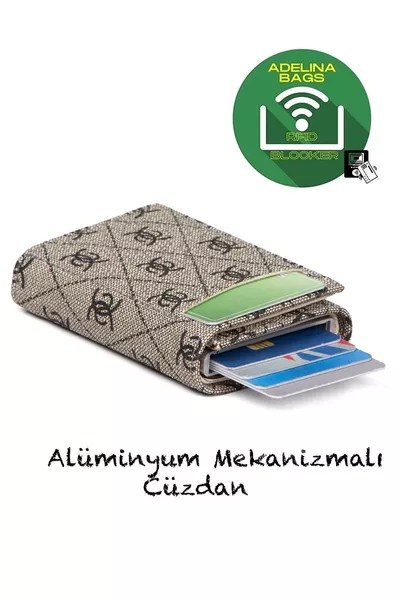 Portafoglio Unisex con Scorrimento Automatico e Meccanismo Rio