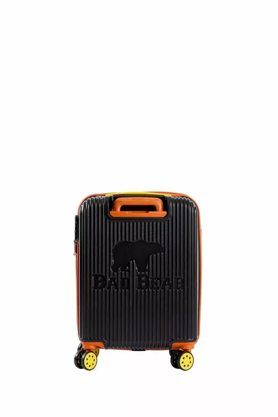 Logo Siyah Kabin Boy Tekerlekli ABS Valiz  Lt.