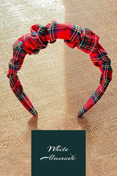 New Year Special Plaid & Tartan Pattern Crown