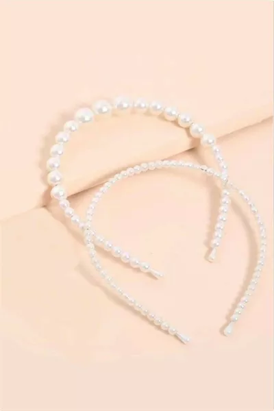 Women's Pearly Pearl Tiara Set