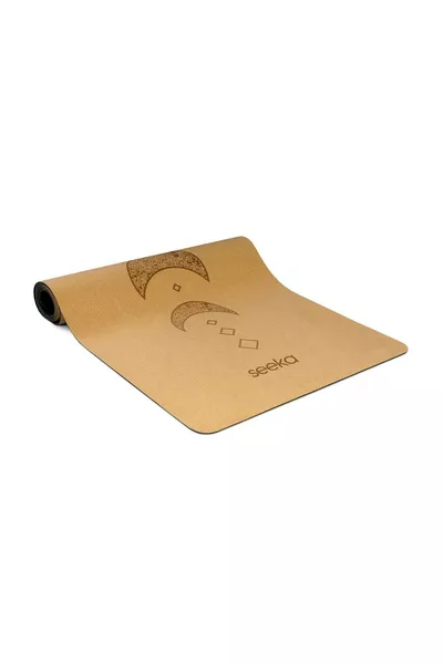 Mushroom Series Non-Slip Natural Rubber Yoga Mat - Moon