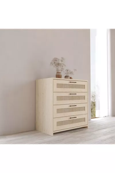 Commode Padova Vernis Hazeran 4 Tiroirs