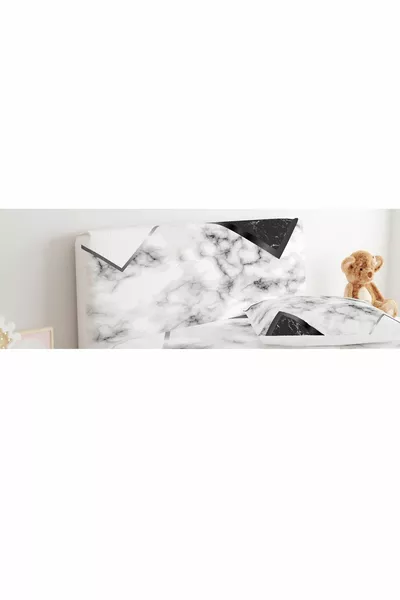 Copertura per intestazione base con motivo marmo e forme triangolari