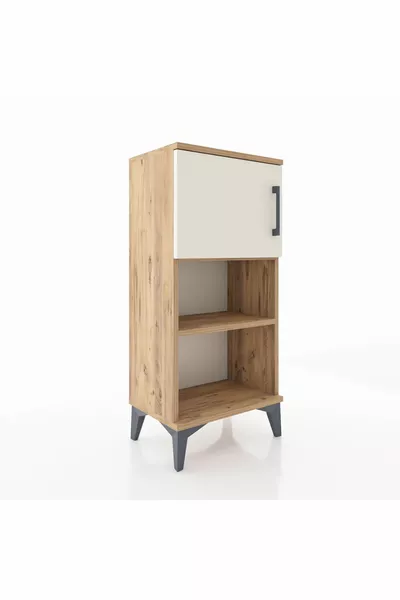 Arges Commode 2 Planken Met 1 Deur Den-Hout-Patina