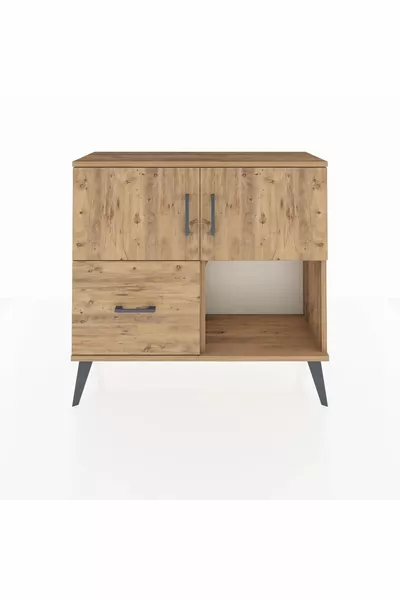 Arges Dresser with 2 Shelves, 1 Drawer, 2 Doors Pine-Pine