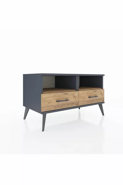 Скрин Hyperion с 2 рафта и 2 чекмеджета, антрацит/бор