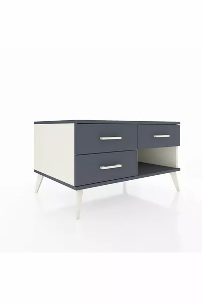 Kronos Dresser 3 Drawers Moonstone-Anthracite