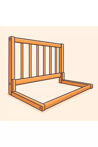 حاجز أمان جانبي سرير خشبي للأطفال – حماية السرير