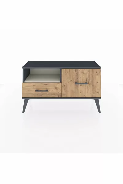 Arges Şifonyer Tek Raflı 2 Çekmeceli  Antrasit-Aytaşı/Çam