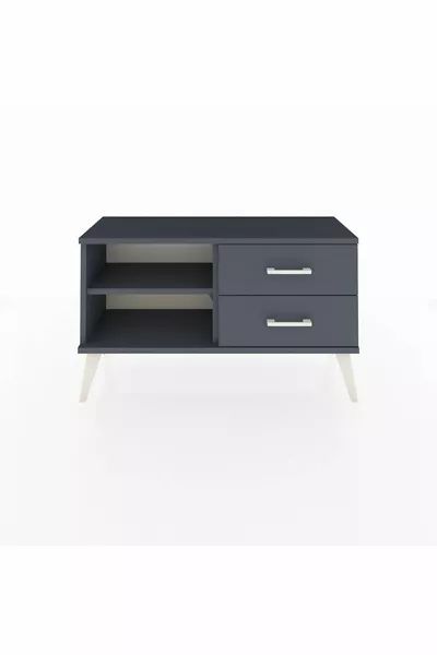 Arges Dresser Single Shelf 2 Drawers Anthracite-Anthracite