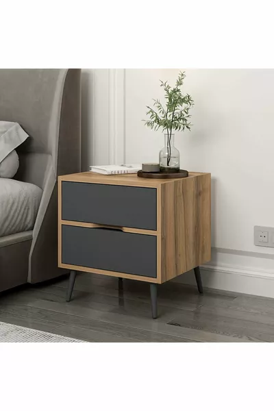 إلينا أباكلي كومودين بدرجين - دهبي/أسود فحمي