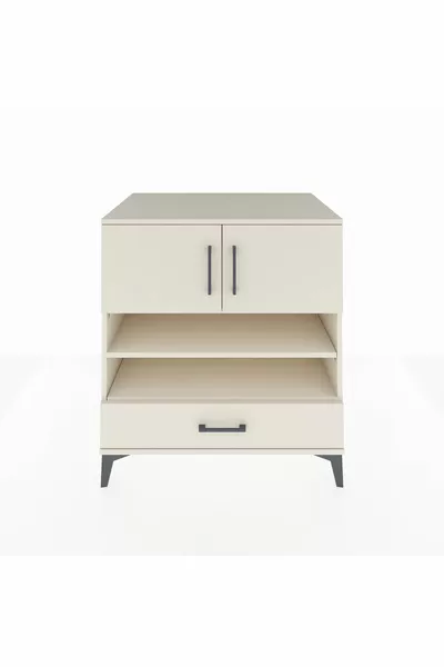 Kronos Şifonyer 4 Raflı Tek Çekmeceli 2 Kapaklı  Aytaşı-Aytaşı