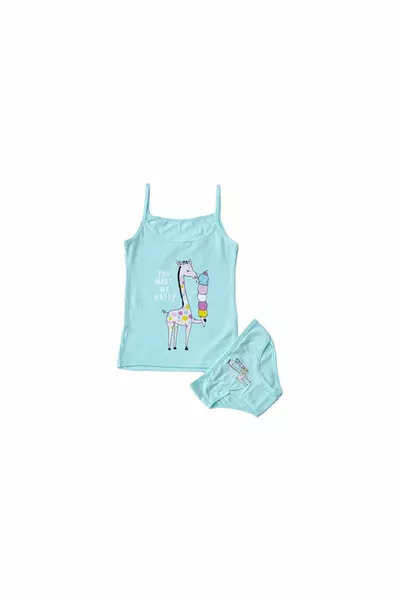 6-Piece Girls' Baby & Kids Cotton Stretch Colorful Tank Top and Boxer Set