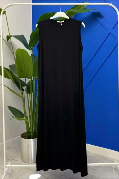 فستان داخلي بأكمام صفرية من القطن