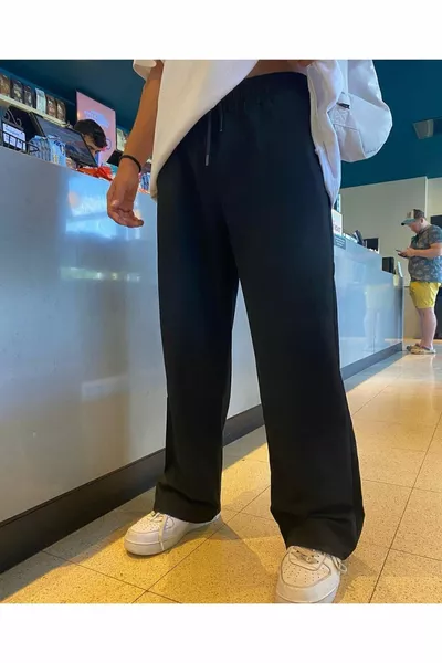 edi Unisex Baggy Double-Stitch Oversized Sweatpants