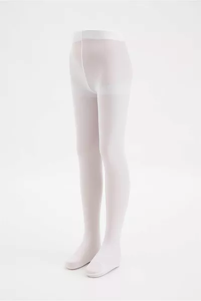 Girls' Moussette Tights White