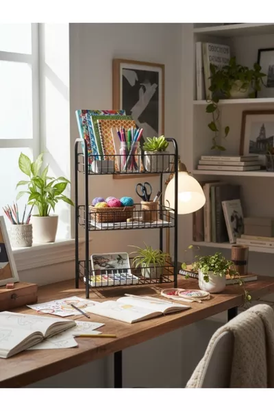 Metall Kinderregal - Organizer - Dekorativer und stilvoller Regaltyp - Bücherorganizer