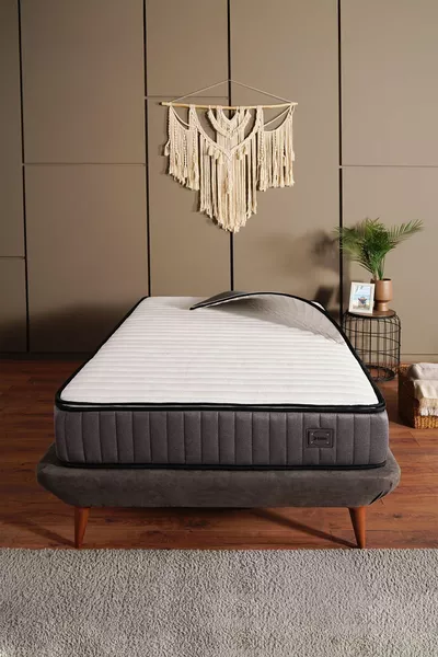 سرير رويال لوكس الأرثوپيكي مع مرتبة قابلة للإزالة ووسادة مبطنة (القاعدة والرأس غير مشمولين)