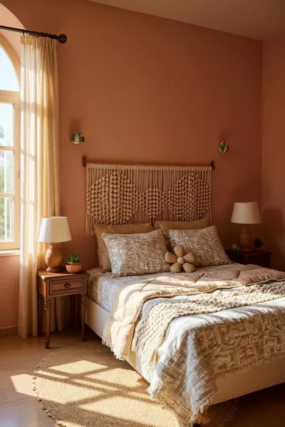 Macrame Bed Headboard, Base Headboard