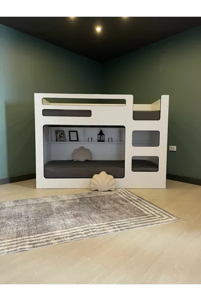 Bunk Bed Youth Room 2-Person Children's Bunk Bed Bunk Bed Model