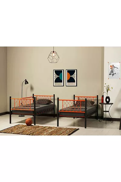 DZGN HOME METİS GENÇ ÇOCUK YATAK ODASI METAL RANZA VE KARYOLA -  x  CM