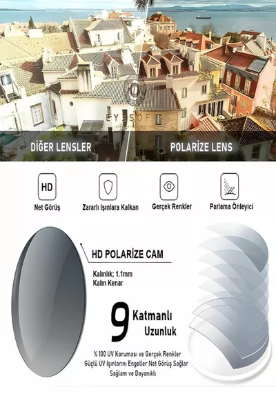 Palermo Polarized Hoge Kwaliteit Titanium Unisex Zonnebril