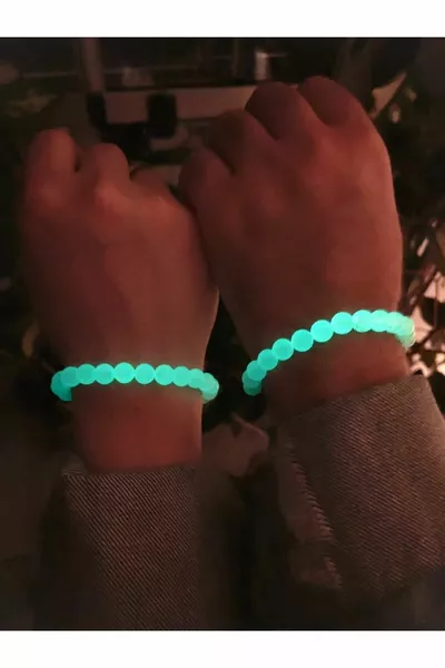 سوار صداقة عيون القط اللامع في الظلام - قطعتان