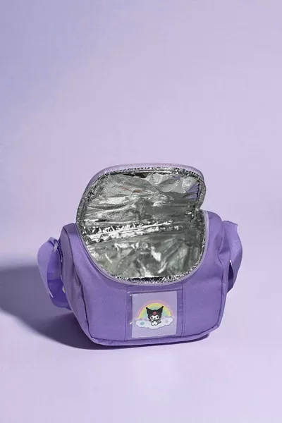 Korean Style Purple Thermal Lunchbox and Pencil Case Set with Accessories for Girls' School Backpack
